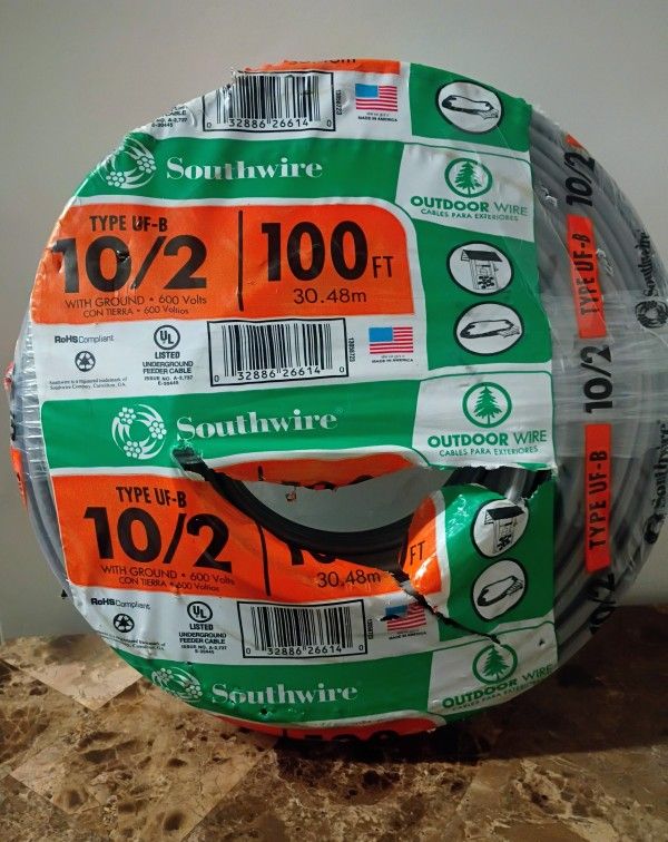 Southwire 10/2 UF-B Wire – 100 ft