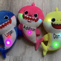 Personalized Singing LED Light Plush Toys Music Doll English Song Toy Gift