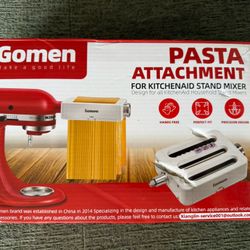 FREE DELIVERY - Gomen 3-1 Pasta Attachment for KitchenAid