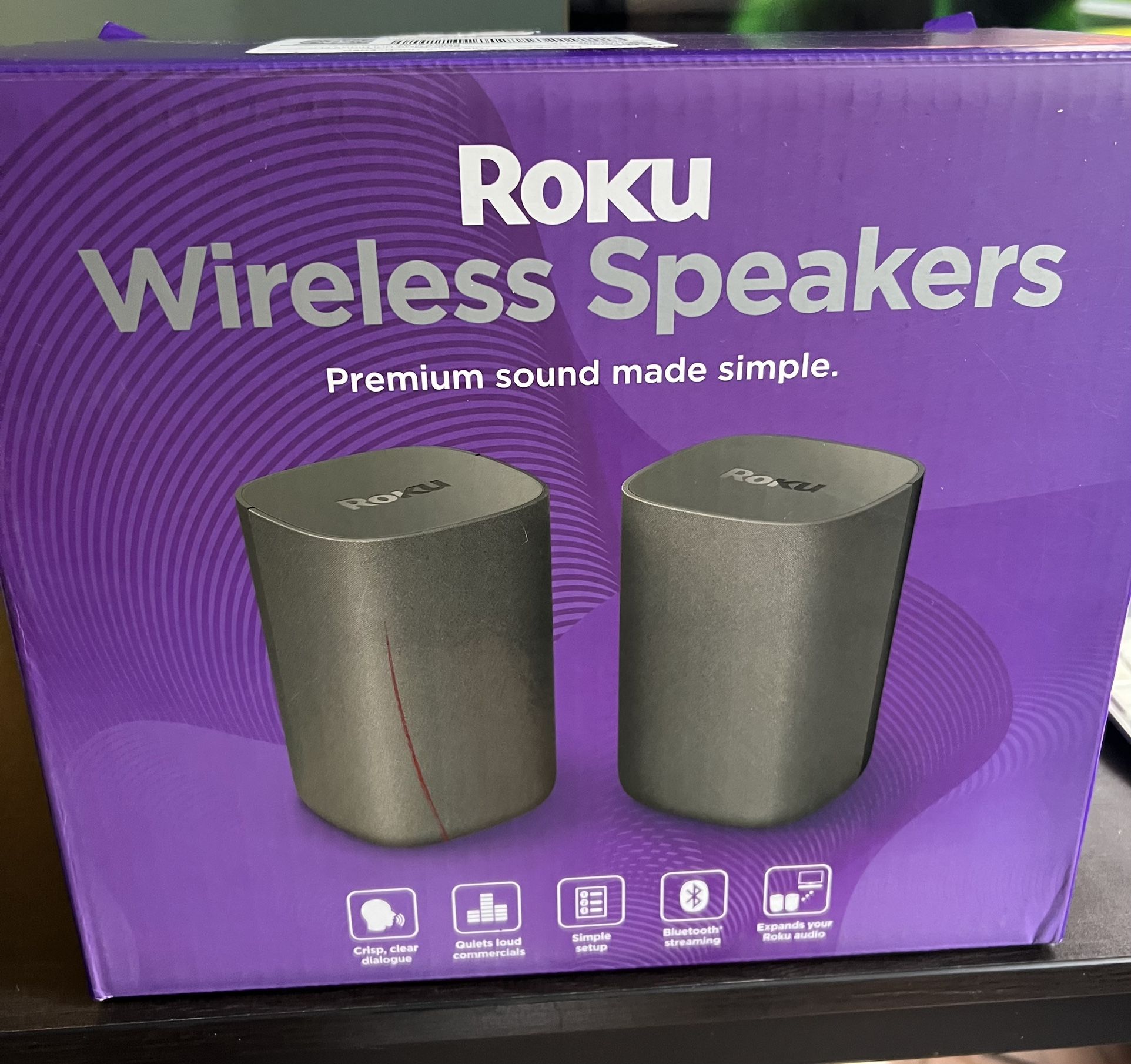  Roku  Wireless Bluetooth & Wi-Fi Speakers, Black