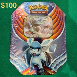 Pokémon TCG 2018 - Glaceon GX Evolution of Eevee Celebration Collectors Tin New