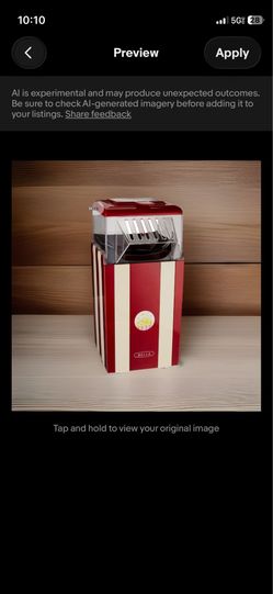 in eaglerock. BELLA 13554 Hot Air Popcorn Maker, Red and White FIRM PRICE