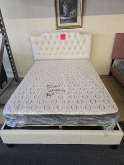 FULL MATTRESS & BOX SPRING ( DISPLAY BED FRAME $199)