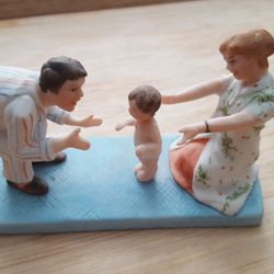 1983 Norman Rockwell Museum figurine "Baby's First Step"