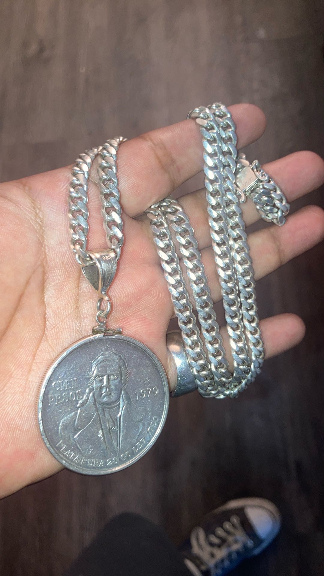925 SILVER CUBAN BOX LOCK CENTENARIO
