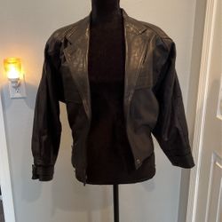 Ladies Black Leather jacket