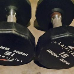 Dumbbells 15lbs $20