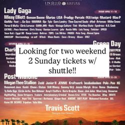 Looking for 2 Weekend 2 Sunday Only 