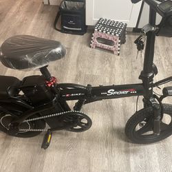 New Black Electric Bike for teens & adults