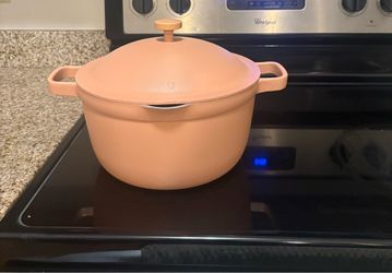 Our Place Perfect Pot – Peach/Pink Ceramic Nonstick Pot with Lid