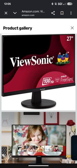 ViewSonic VA2747-MH 27 Inch Full HD 1080p Monitor with FreeSync, 100Hz, Ultra-Thin Bezel, Eye Care, HDMI, VGA Inputs for Home and Office
Product Image