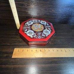 Chinese Divided Trays Mother Of Pearl Inlay