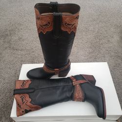 Women's Potro Rebelde Knee High Boots Round Toe Handcrafted - 392705