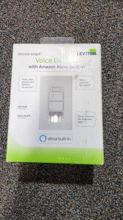 BRAND NEW Leviton Decora Smart Wi-Fi Voice Dimmer with Alexa Built-In.