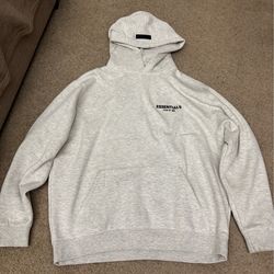 light oatmeal essential hoodie xl (with bag)