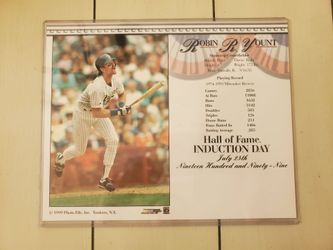 MLB - Robin Yount - Hall Of Fame - Placard - 1999