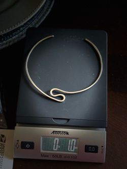 Vintage Sterling Silver Collar Necklace 925 Minimalist Torque Wire Cuff 1oz 28g