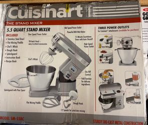 Cuisinart Stand Mixer, 5.5 Quart Stainless Steel Bowl