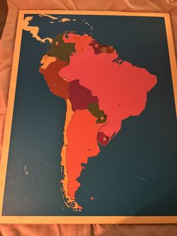 South America Puzzle -learn & Play