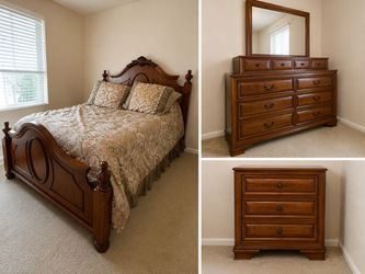 3 Pc. Queen bedroom set with mattress