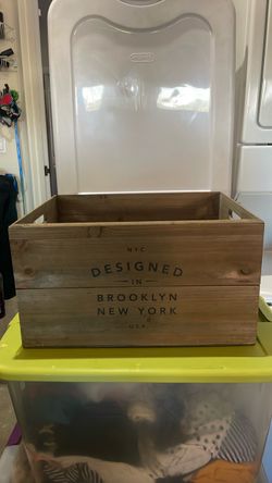 Wooden Storage Crate Brooklyn New York