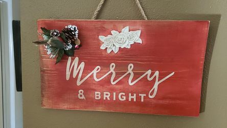 New Vintage Merry & Bright Sign