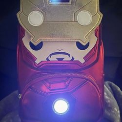 FUNKO POP! BY LOUNGEFLY MARVEL IRON MAN LIGHT UP MINI BACKPACK