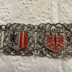 Silver Filigree Shield Bracelet 