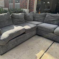 Grey couch sectional 