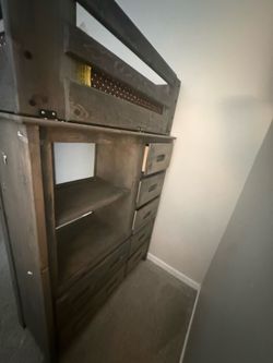 Twin size bunk bed for children