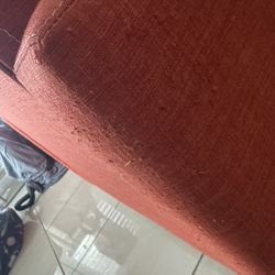 Red Couch And Small Red Chair 