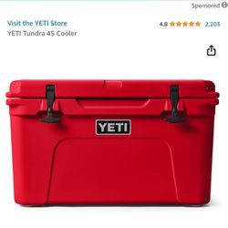 Yeti 45 Red Rescue cooler 