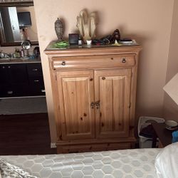 Tall Dresser Light Wood