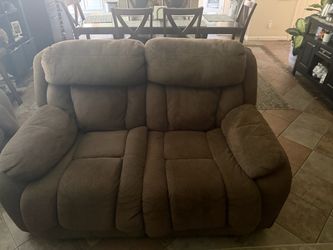Brown Fabric Reclining couches