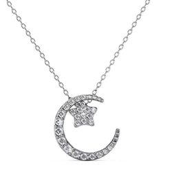 Stunning Moon and Star Pendant