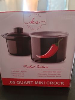 0.65 Quart Mini Crock with Stoneware Insert