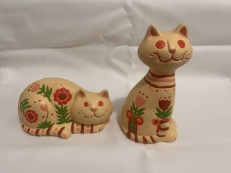 Thrifted Ceramic Cats