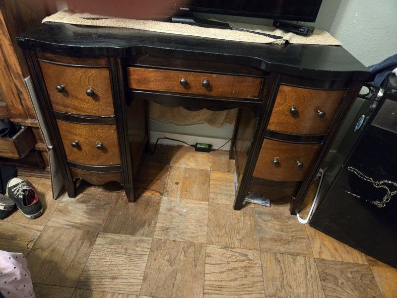 Solid Wood Vintage Desk