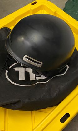 Snowboarding Smith helmet