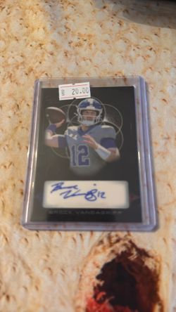 BROCK VANDAGRIFF AUTOGRAPHED CARD