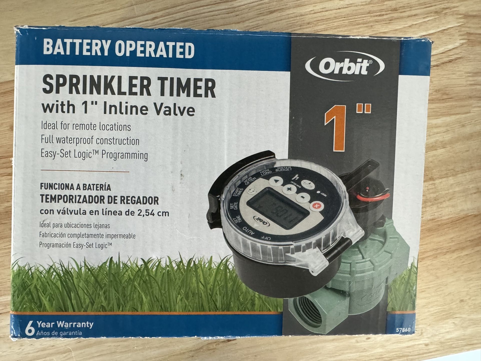 Orbit Battery Operated Sprinkler Timer with Valve (57860) NEW