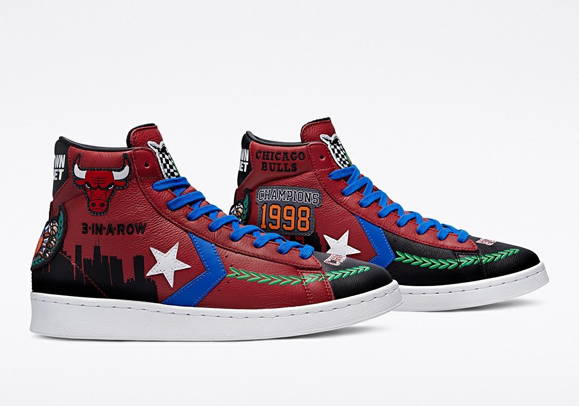Converse x Chinatown Market "Chicago Bulls Championship Jacket" Pro Leather