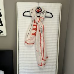 Old Navy White & Red Graphic New York City Scarf 