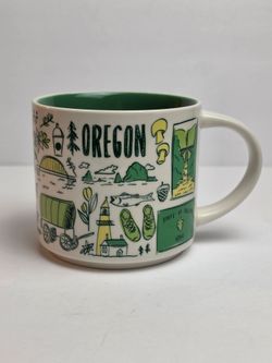 Starbucks Oregon 2022 Been There Series Collection Ceramic Coffee Mug 14 oz.