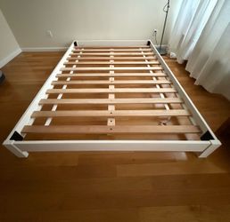 Solid wood Bed frame (West Elm)