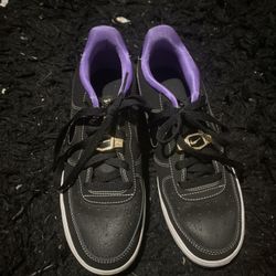 Nike Air Force 1 Low '07 LV8 World Champ Black/Purple Size 7Y