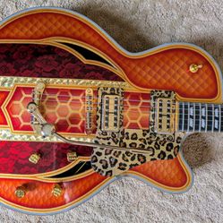 Custom Painted Schecter Coupe Guitar With Upgrades