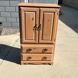 Armoire/Dresser-Natural Wood