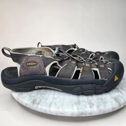 KEEN Newport H2 Closed Toe Hiking Trail Water Sandals Gray Black Mens Size 12