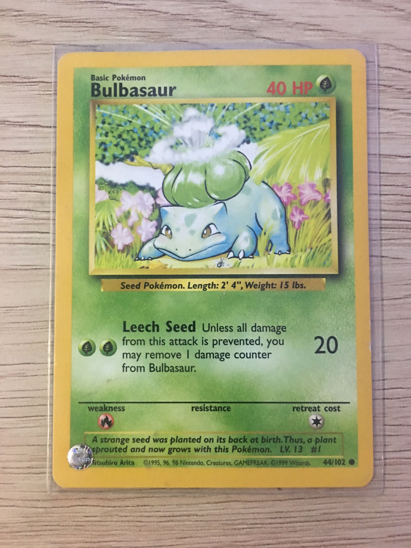 1995 Bulbasaur Pokemon Card